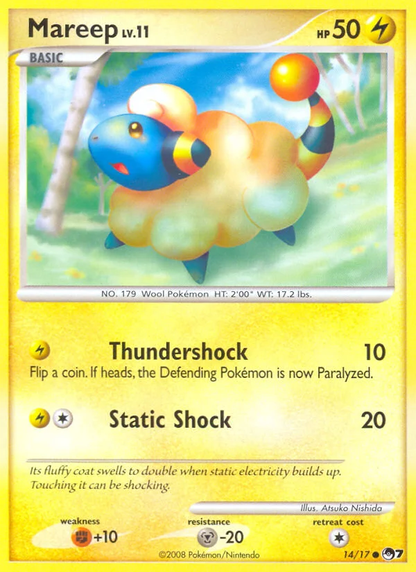 Mareep Pokemon card