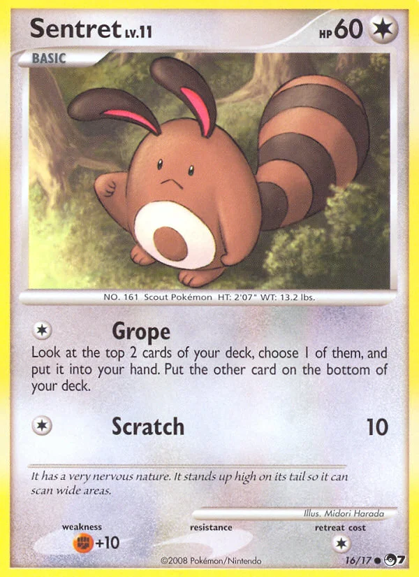 Sentret Pokemon card