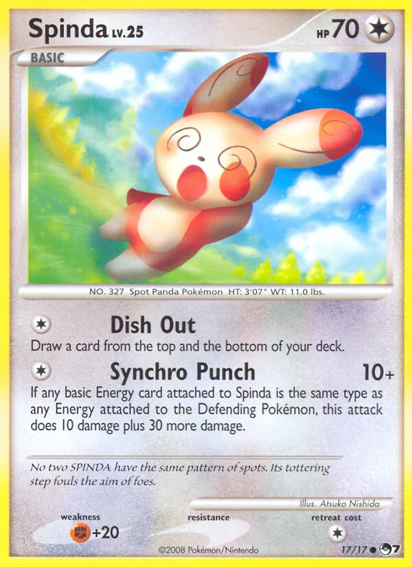 Spinda Pokemon card