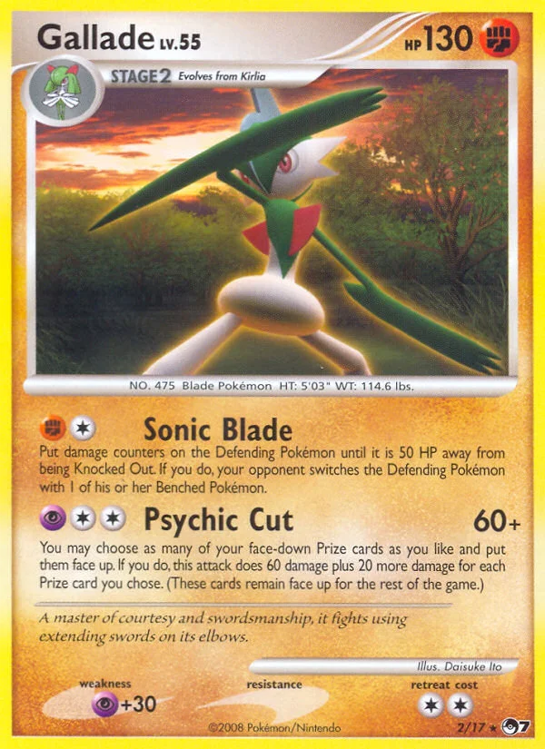 Gallade Pokemon card