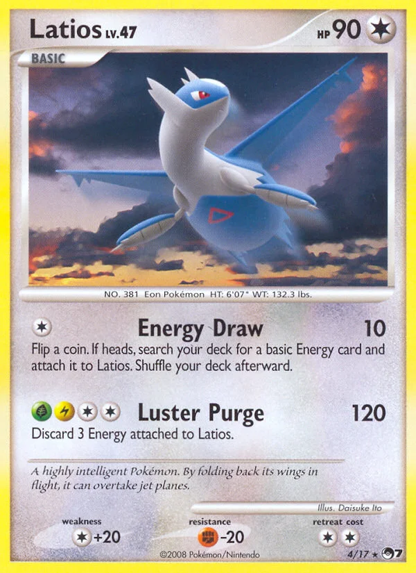 Latios Pokemon card