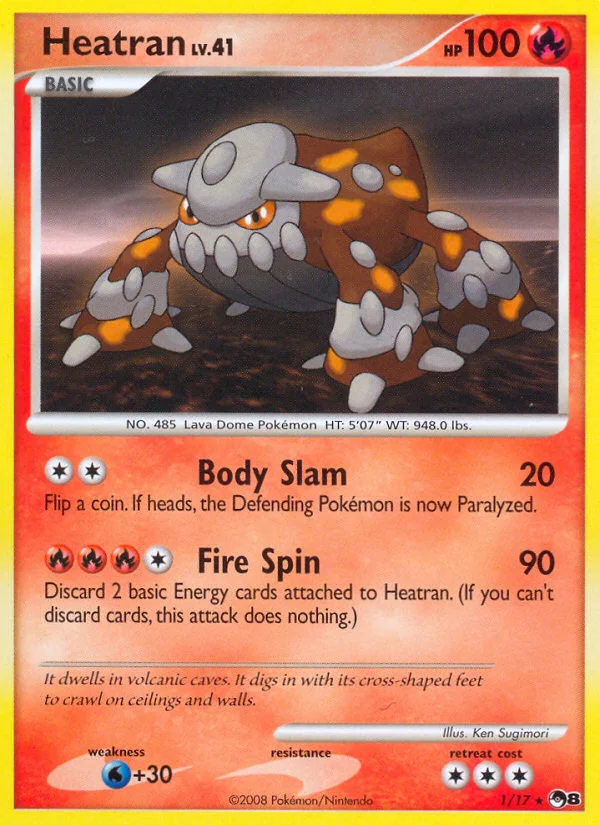 Heatran Pokemon card