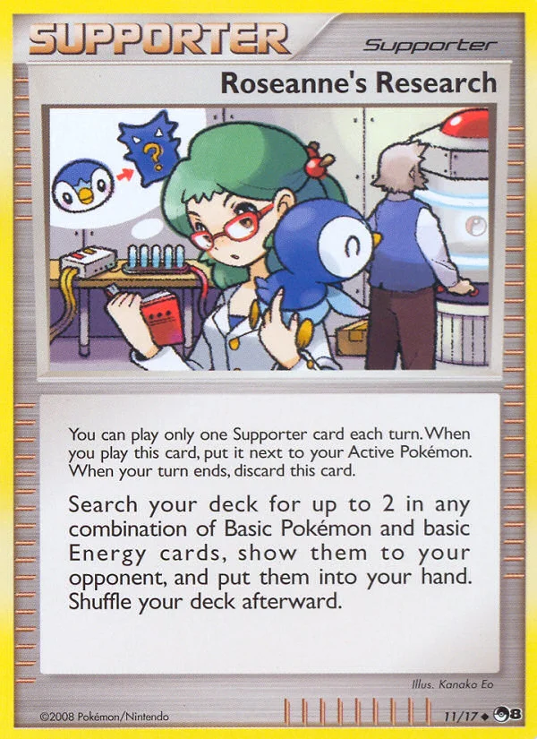 Roseanne's Research Pokemon card