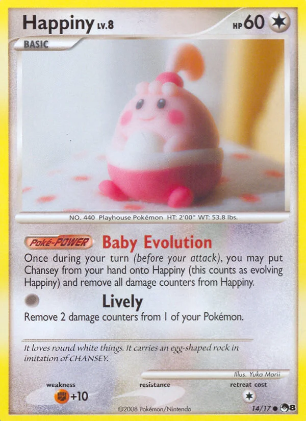 Happiny Pokemon card