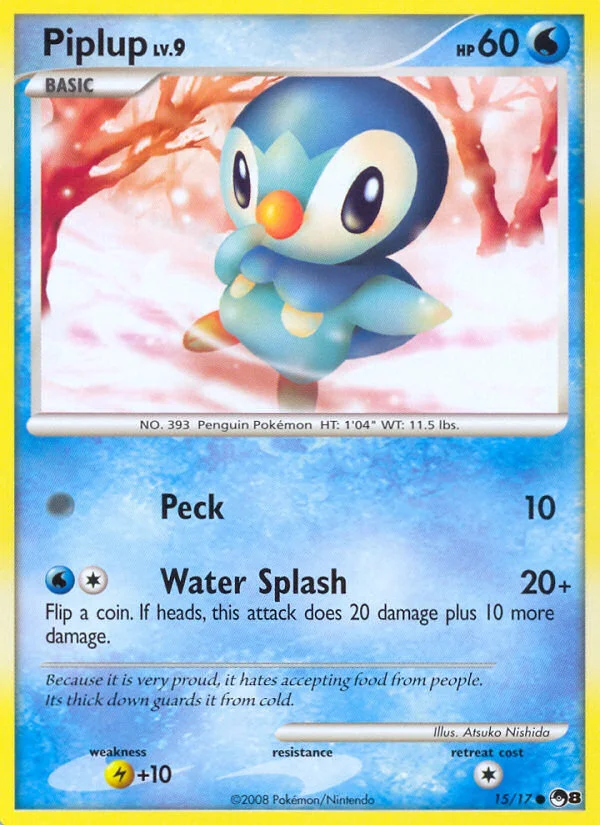 Piplup Pokemon card