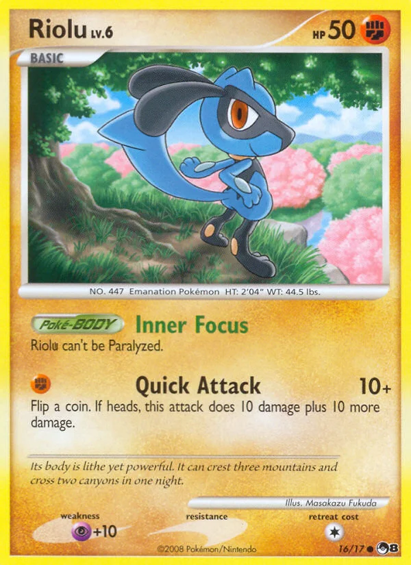 Riolu Pokemon card