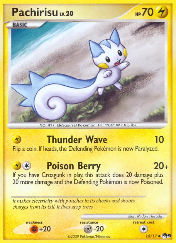 Pachirisu Pokemon card