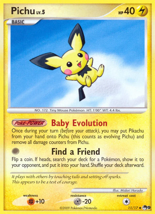 Pichu Pokemon card