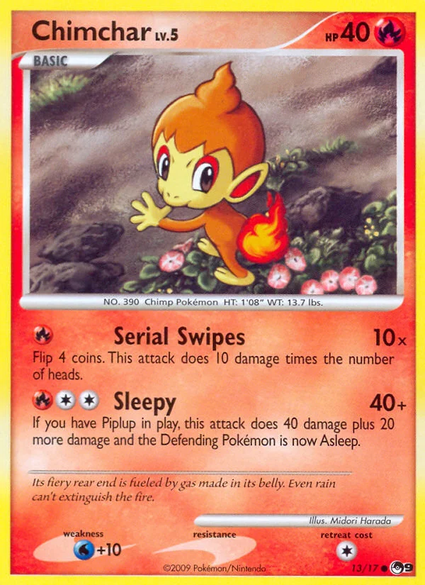 Chimchar Pokemon card