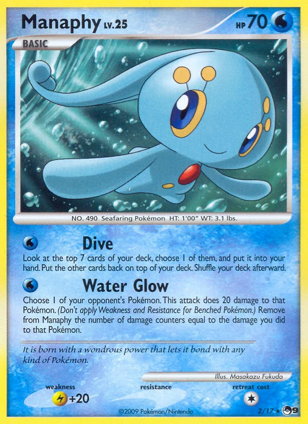 Manaphy Pokemon card