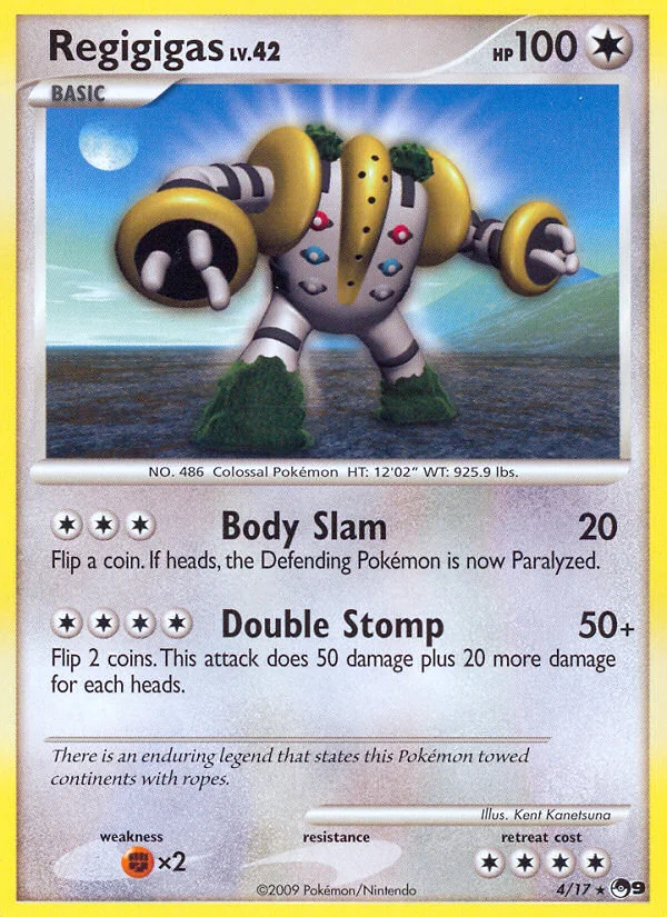 Regigigas Pokemon card