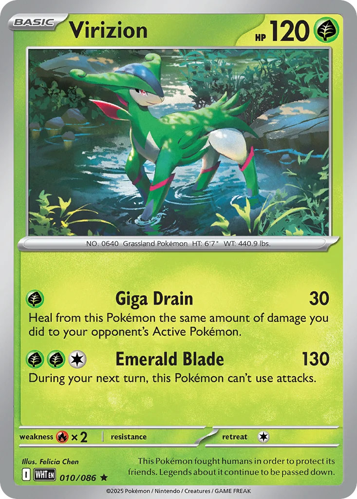 Virizion Pokemon card