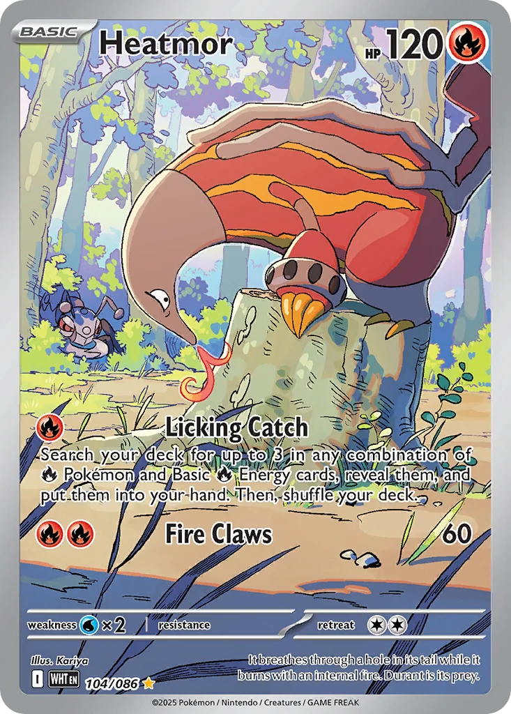 Heatmor Pokemon card