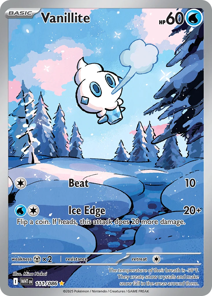 Vanillite Pokemon card
