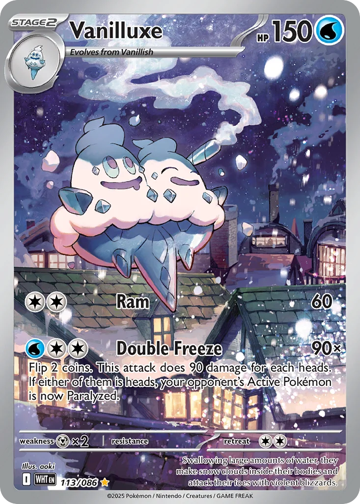 Vanilluxe Pokemon card