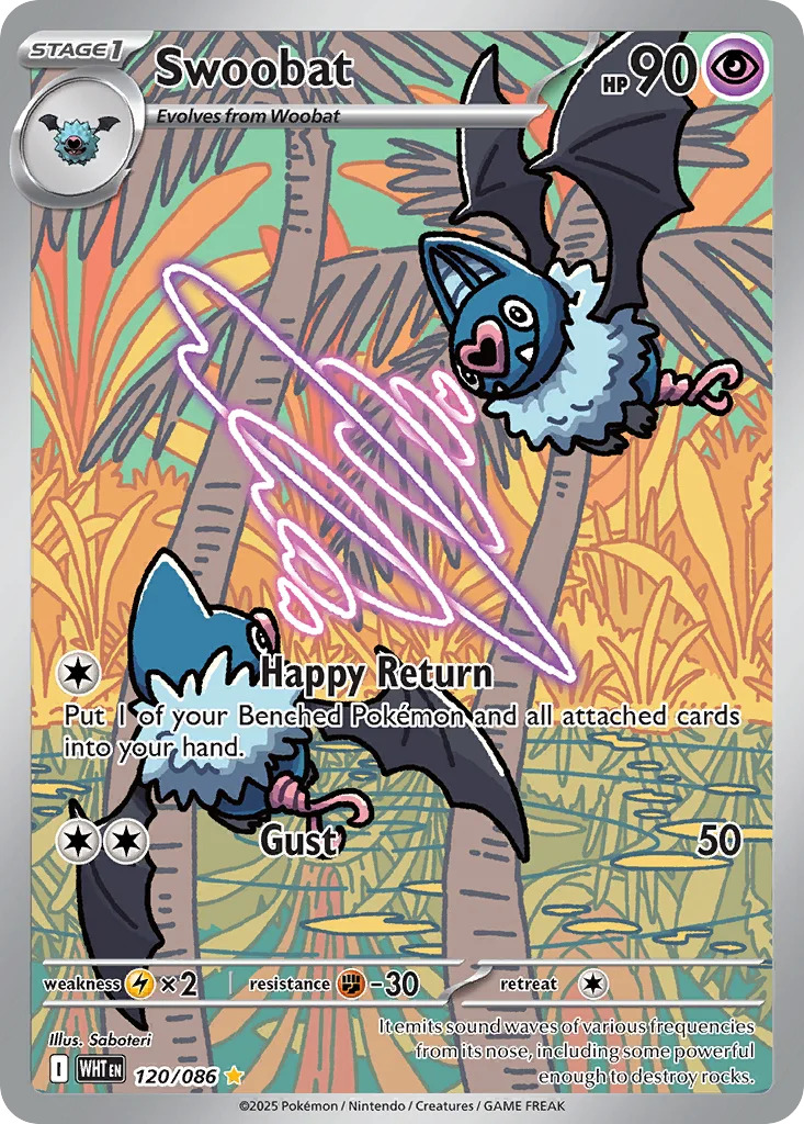 Swoobat Pokemon card