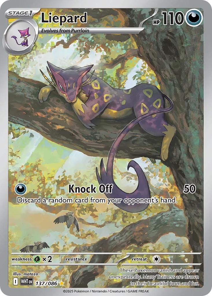 Liepard Pokemon card