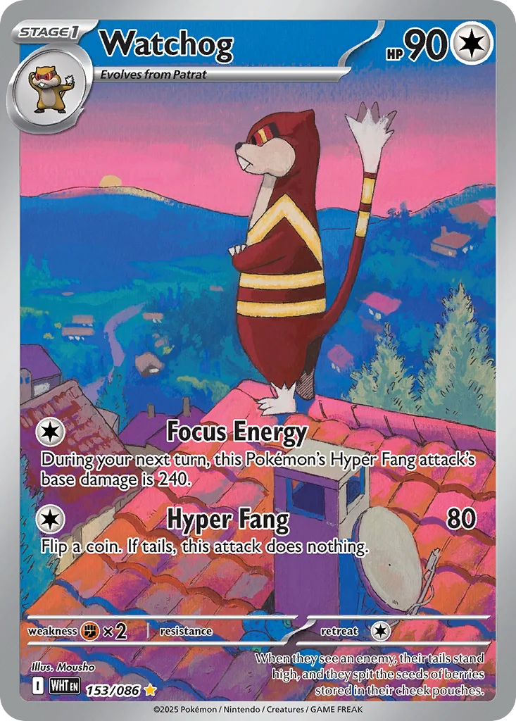 Watchog Pokemon card