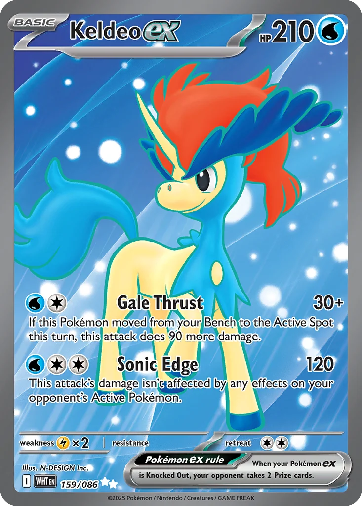 Keldeo ex Pokemon card