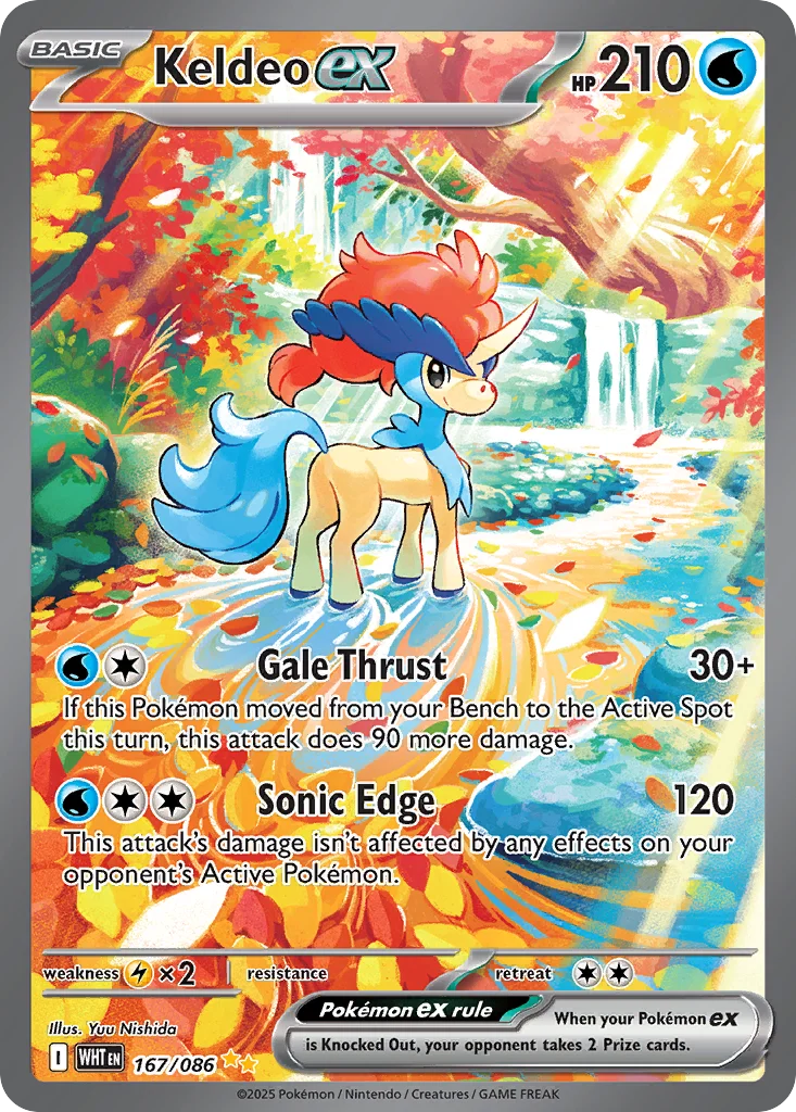 Keldeo ex Pokemon card