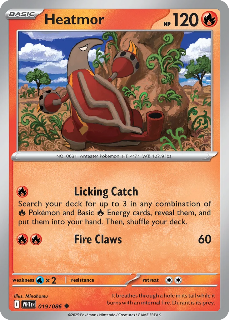 Heatmor Pokemon card