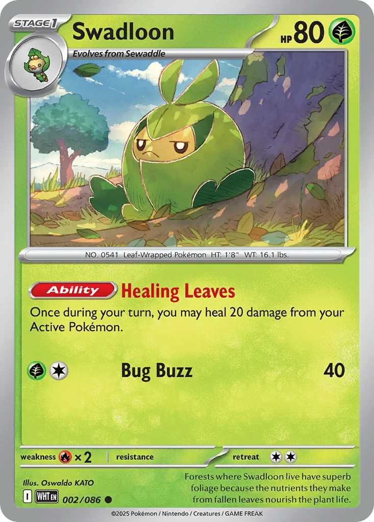 Swadloon Pokemon card