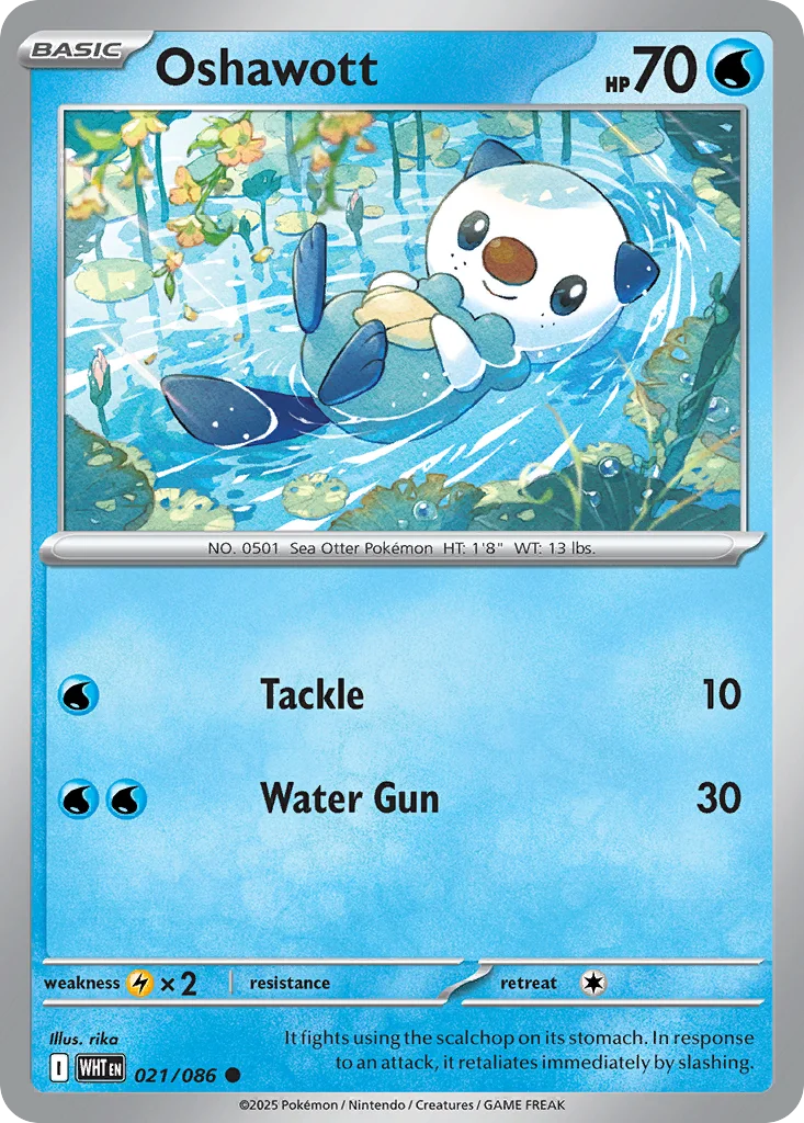 Oshawott Pokemon card