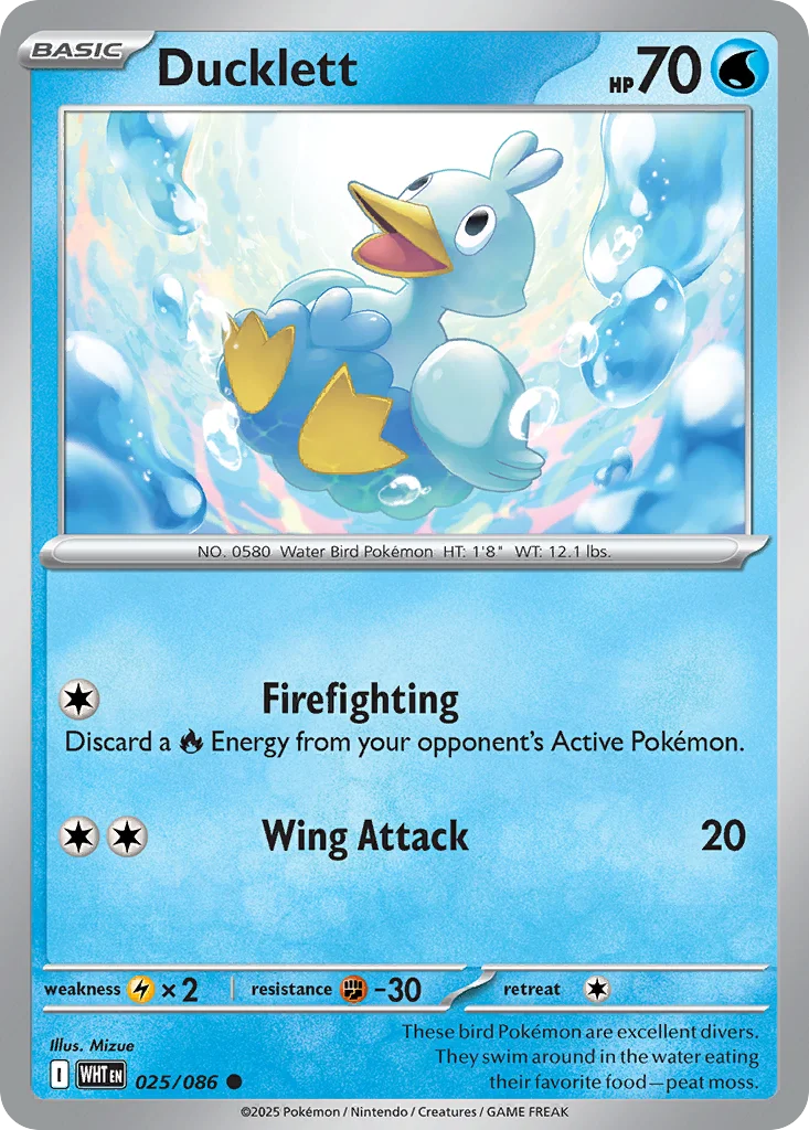 Ducklett Pokemon card