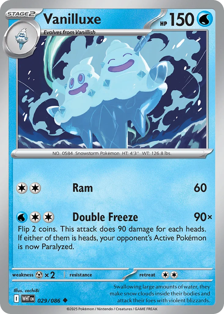 Vanilluxe Pokemon card