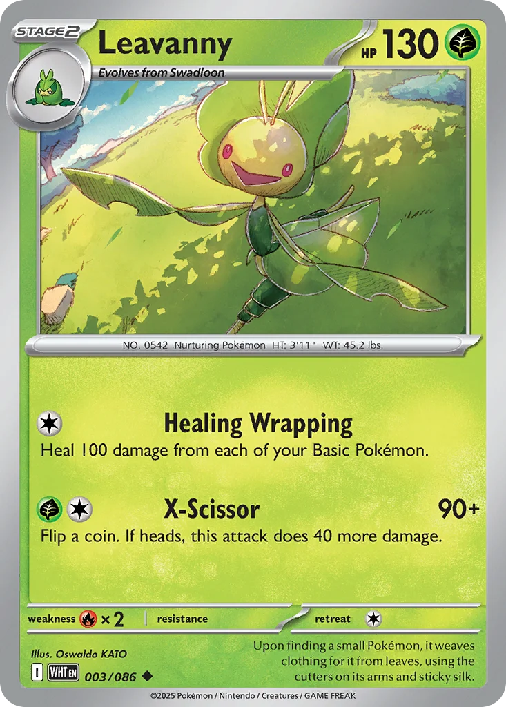 Leavanny Pokemon card