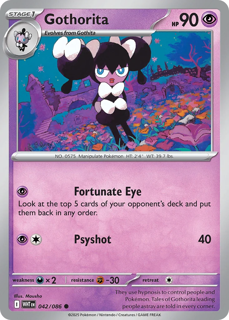 Gothorita Pokemon card