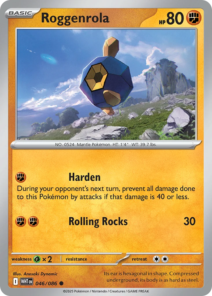 Roggenrola Pokemon card