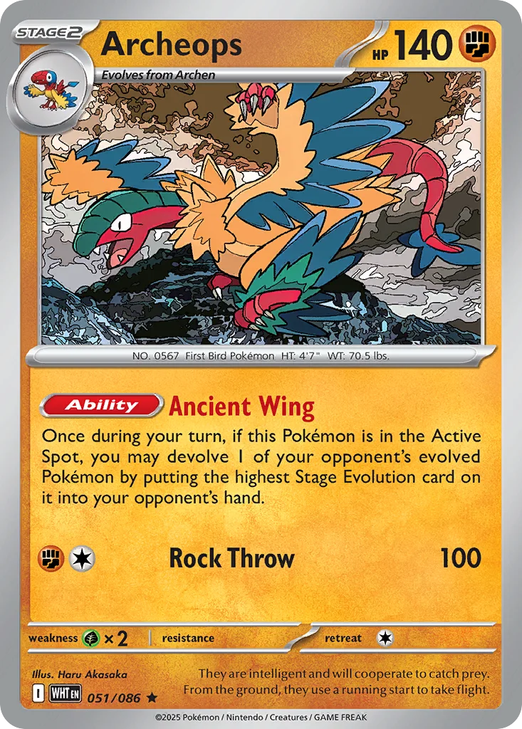 Archeops Pokemon card