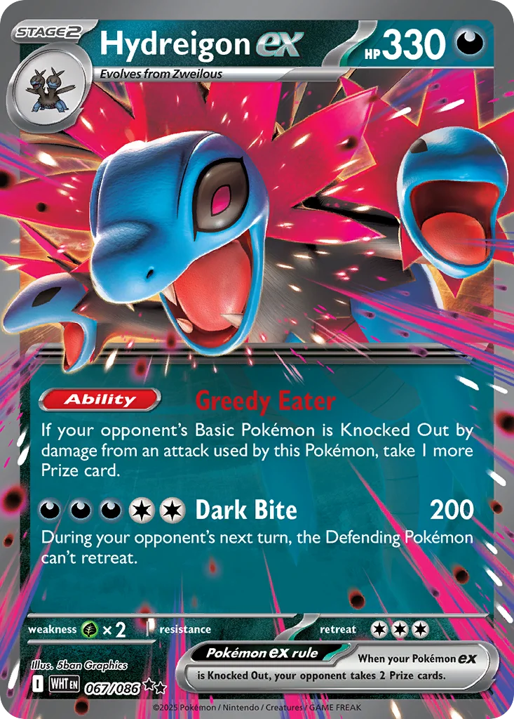 Hydreigon ex Pokemon card