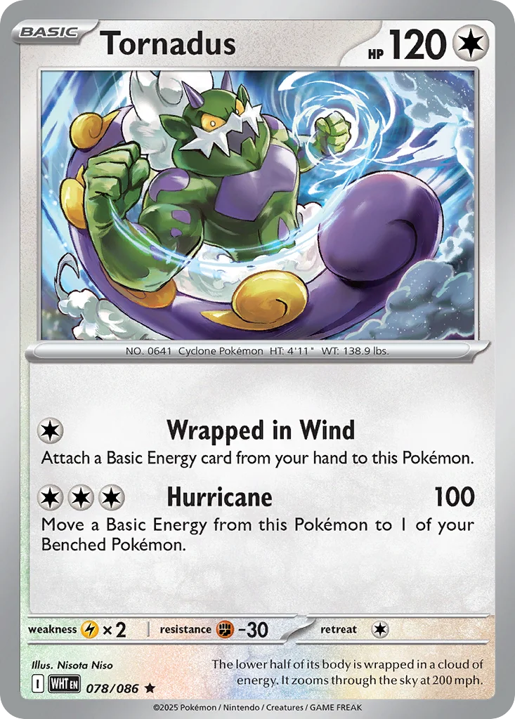 Tornadus Pokemon card