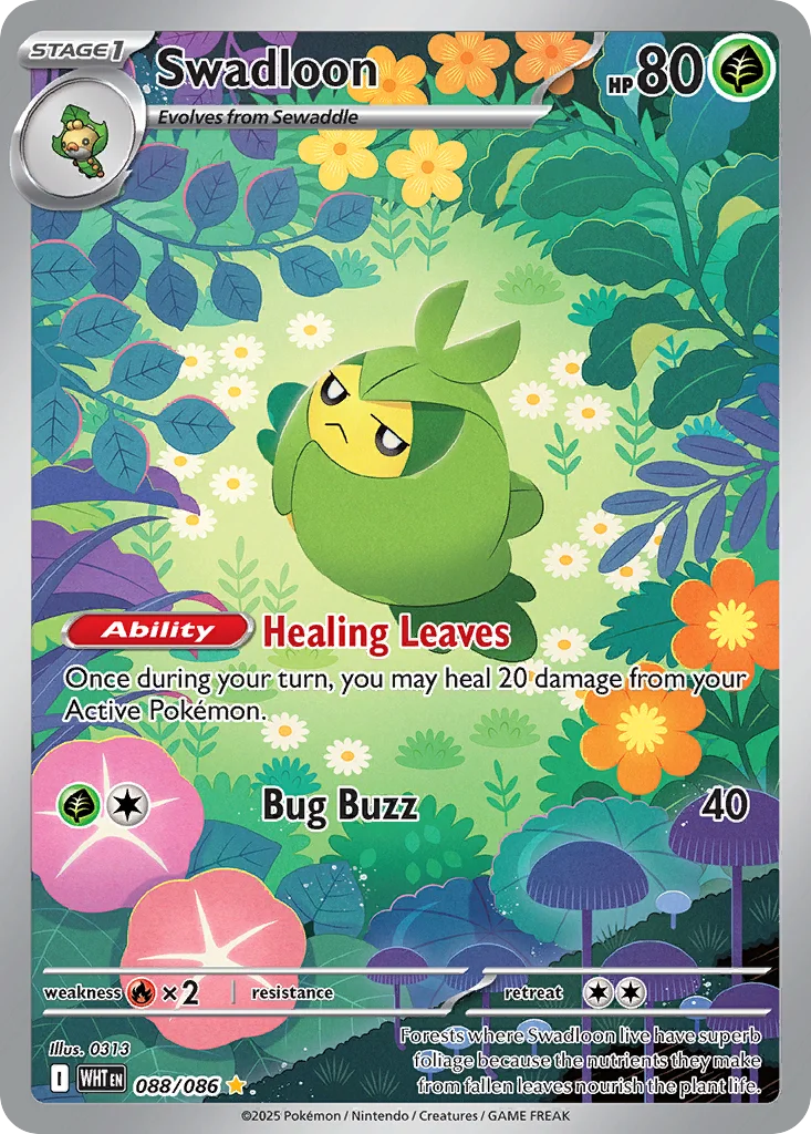 Swadloon Pokemon card