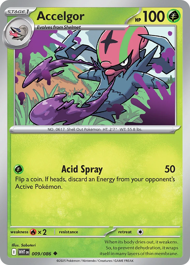 Accelgor Pokemon card