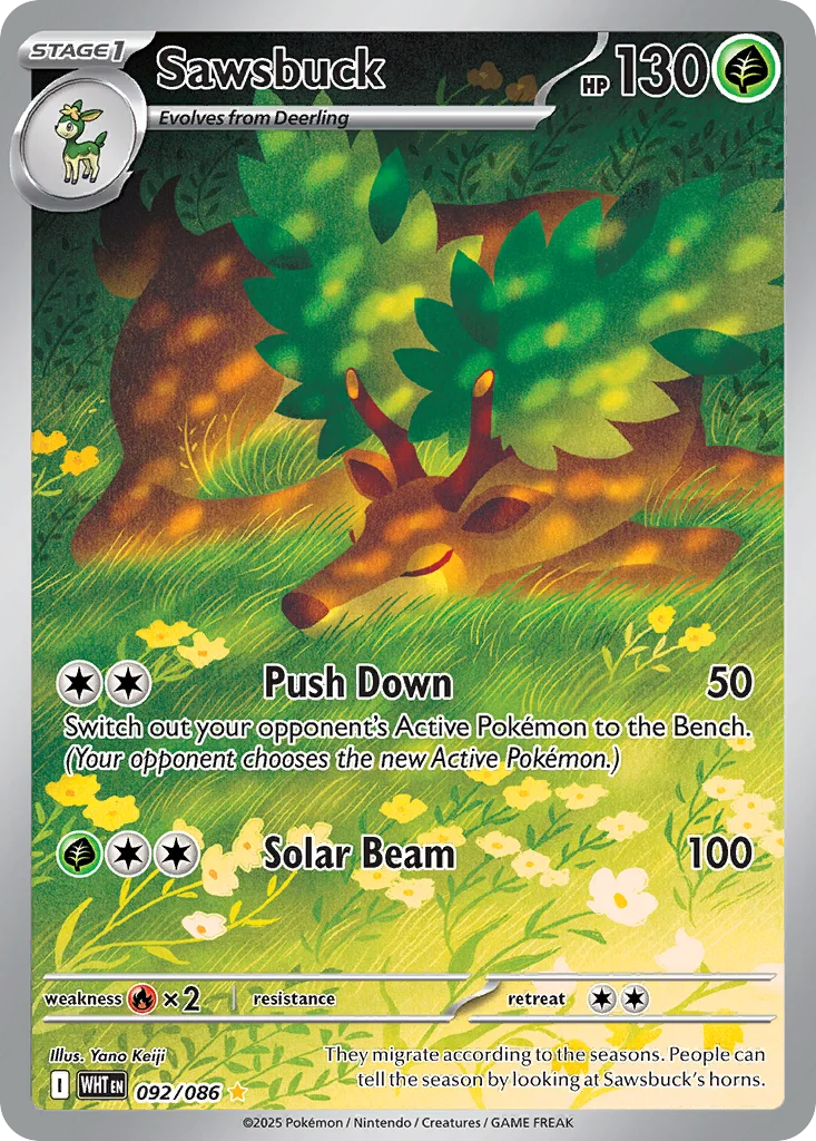 Sawsbuck Pokemon card