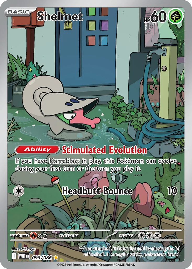 Shelmet Pokemon card
