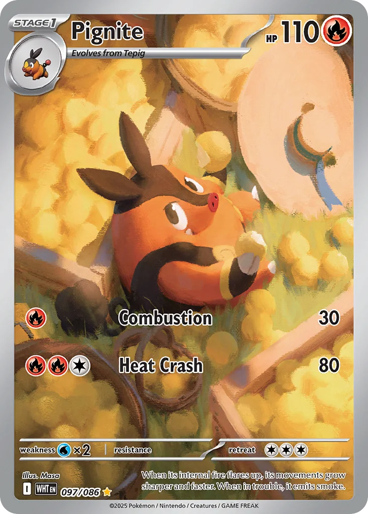 Pignite Pokemon card