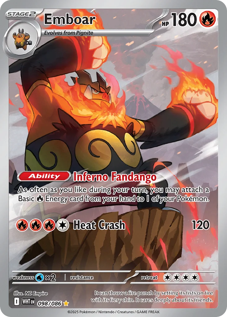 Emboar Pokemon card