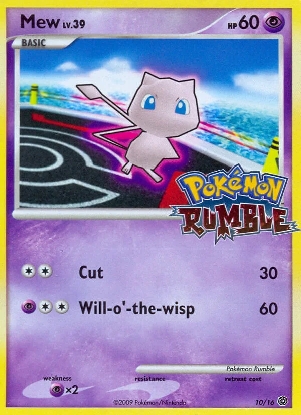 Mew Pokemon card