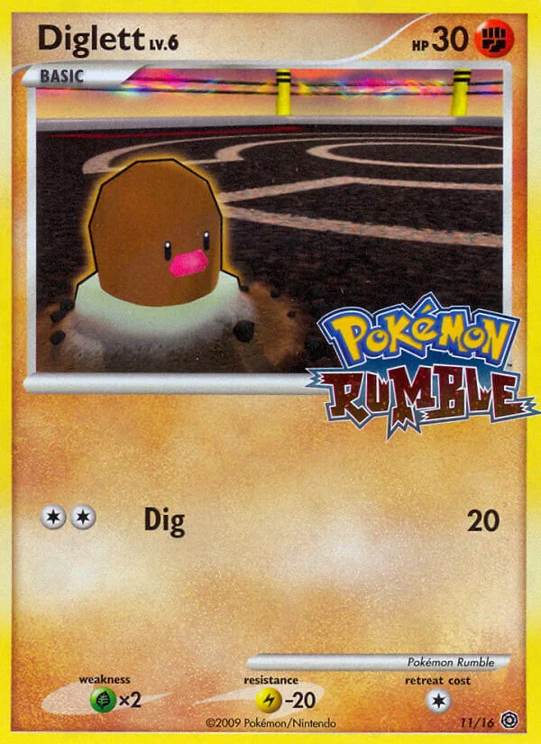Diglett Pokemon card