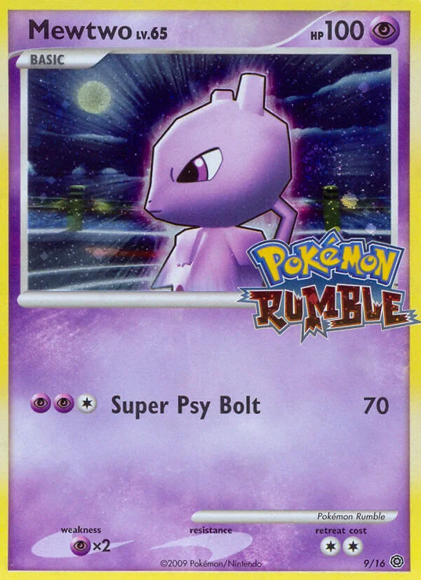 Mewtwo Pokemon card