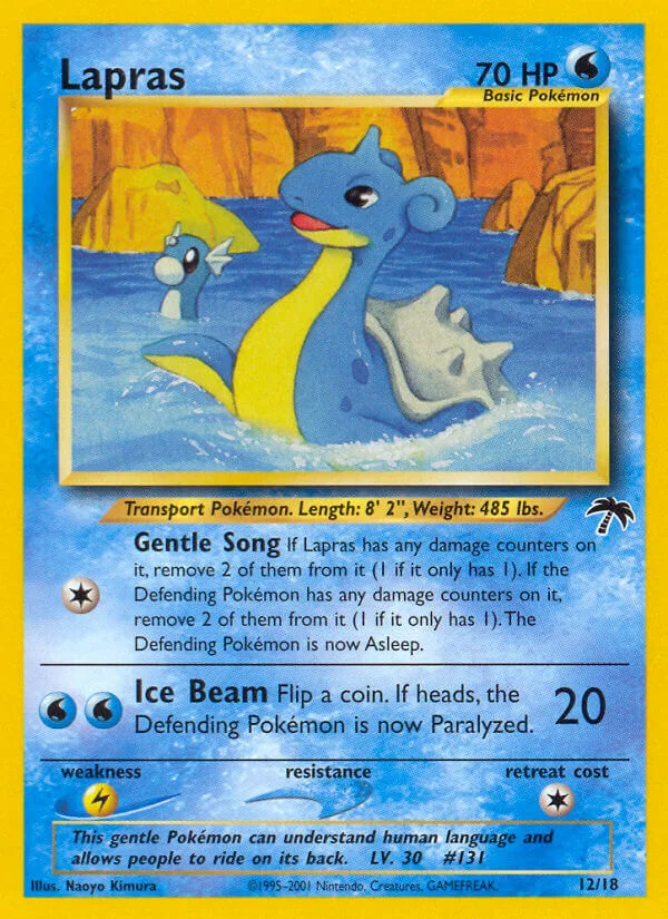 Lapras Pokemon card