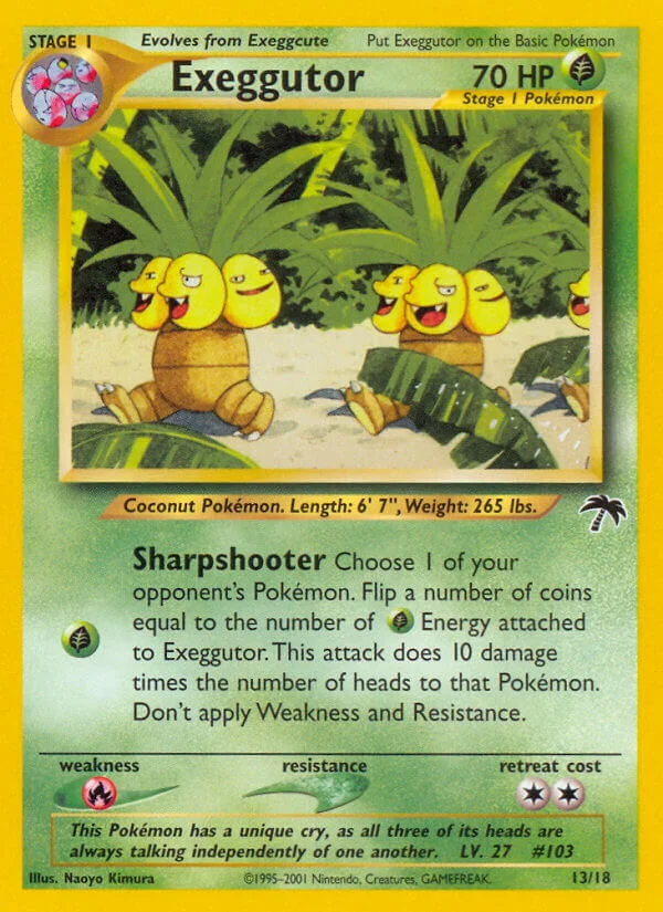 Exeggutor Pokemon card