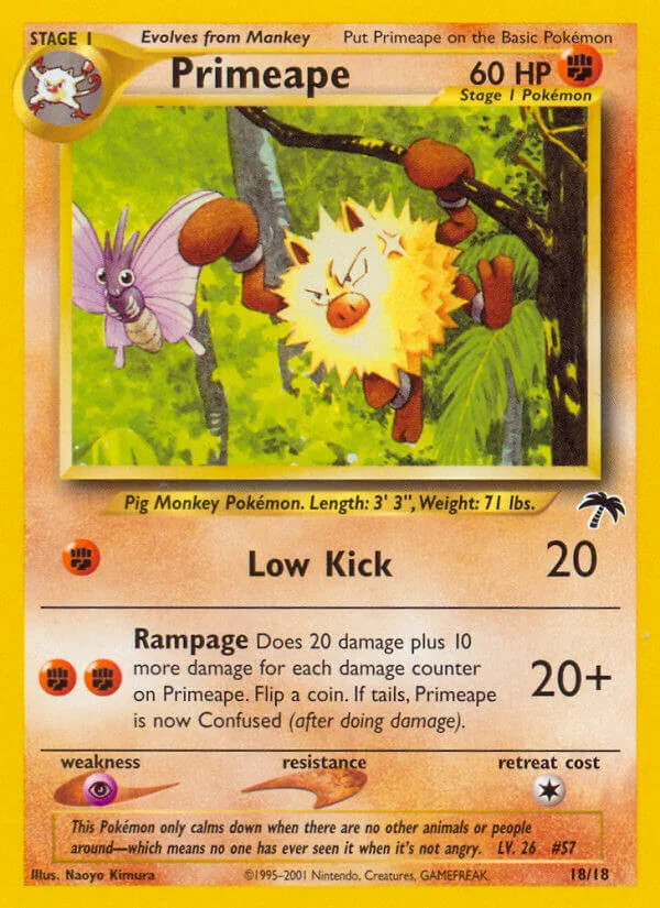 Primeape Pokemon card