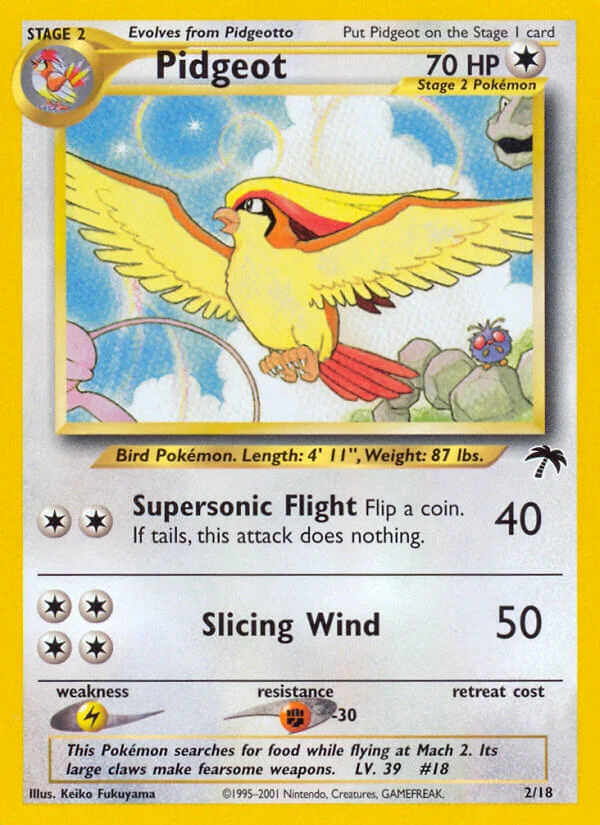 Pidgeot Pokemon card
