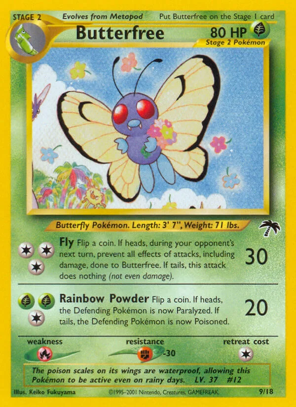Butterfree Pokemon card