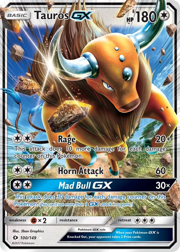 Tauros-GX Pokemon card